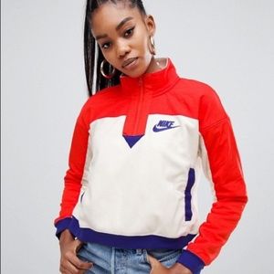 Nike Crop Half Zip Sportswear Polar Fleece Jacket